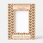 Eerste kerstdag samen kalligrafie gegraveerde lijstjes (Voorkant)