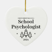 Eerste Kerstdag schoolpsycholoog Keramisch Ornament (Achterkant)