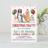 Eerste kerstdag uitnodiging voor feestdag (Staand voorkant)