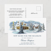 Eerste kerstdag winterland briefkaart (Voorkant / Achterkant)