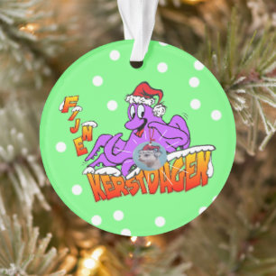 Eerste kerstdagen Octopus Cartoon Ornament
