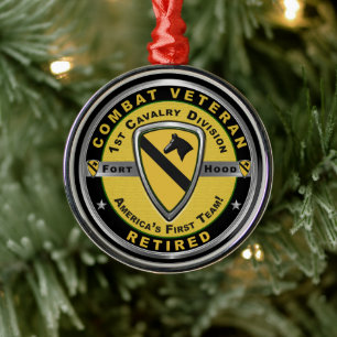 Eerste kerstdivisie Cavalry Metalen Ornament
