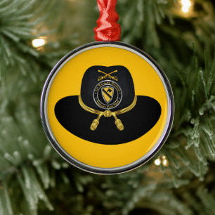 Eerste kerstdivisie Cavalry Metalen Ornament