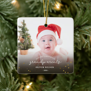 Eerste kerstfeest als grootouders Kerstfamilie Keramisch Ornament