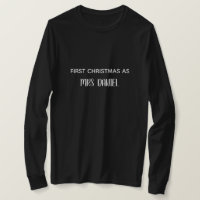 Eerste kerstfeest als mevrouw Custom Naam T-shirt