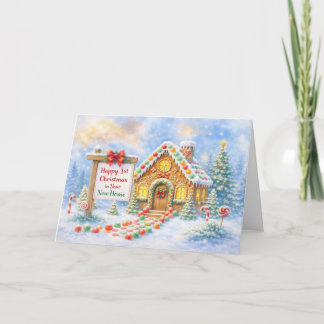 Eerste kerstfeest in uw nieuwe huis kaart