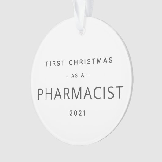 Eerste Kerstfeest Moderne Aangepaste feestdag Ornament (voorkant)