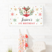 Eerste Kerstfeest op de eerste verjaardag van de w Spandoek (Insitu)