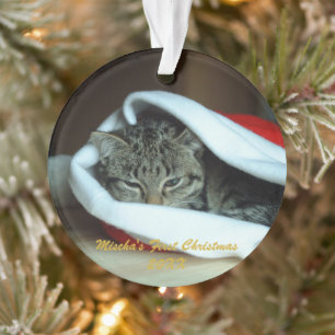 Eerste kerstfeest ornament