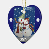 Eerste Kerstfeest, sieraad Keramisch Ornament (Links)