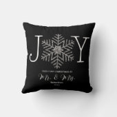 Eerste kerstfeest van Joy Snowflake als mijnheer e Kussen (Achterkant)