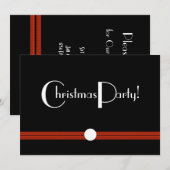 Eerste kerstfeestdag in zwart-wit kaart (Voorkant / Achterkant)