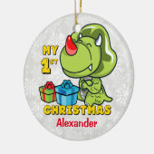 Eerste kerstfeestdag keramisch ornament (Links)