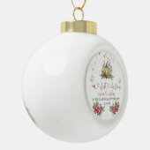 Eerste kerstfeestdag Pine Bow Lantern Weduwschap Keramische Bal Ornament (Links)