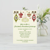 Eerste kerstfeestdag, uitnodiging tot omwisseling (Staand voorkant)