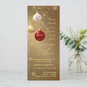 Eerste kerstfeestdagen - Elegant Gold Monogram Kaart (Staand voorkant)