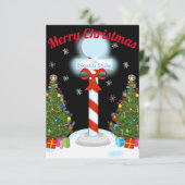 Eerste kerstfeestdagen Noordpool Kaart (Staand voorkant)