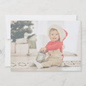 Eerste kerstfoto baby vakantie feestdagenkaart (Achterkant)