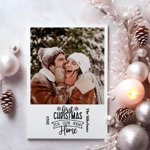 Eerste kerstfoto in ons nieuwe huis feestdagenkaart