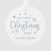 Eerste kerstfoto ornament (voorkant)