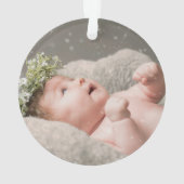 Eerste kerstfoto ornament (achterkant)