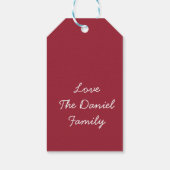 Eerste kerstfoto vakantie cadeau Label Cadeaulabel (Achterkant)