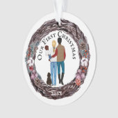 Eerste kersthondenland ornament (voorkant)