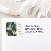 Eerste kerstkaart — Terugzendadres label (Insitu)