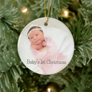 Eerste kerstkeramische sieraad voor baby's keramisch ornament
