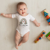 Eerste Kerstkerst Boho Rainbow Romper