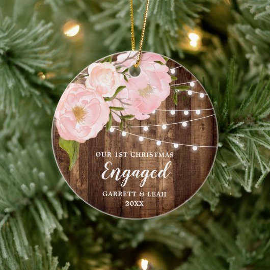 Eerste Kerstkerst Gepersonaliseerde Rustige volken Keramisch Ornament (Boom)