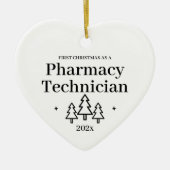 Eerste Kerstkerst nieuwe apotheker Keramisch Ornament (Voorkant)