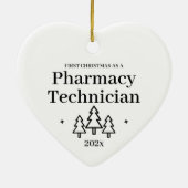 Eerste Kerstkerst nieuwe apotheker Keramisch Ornament (Achterkant)