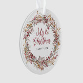 Eerste kerstkerstfoto Baby Ornament (voorkant)