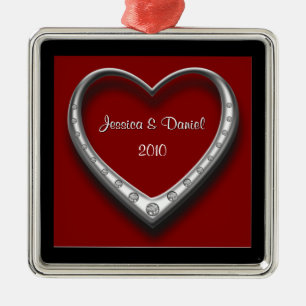 Eerste kerstkerstkerstkerstkerstversiering metalen ornament