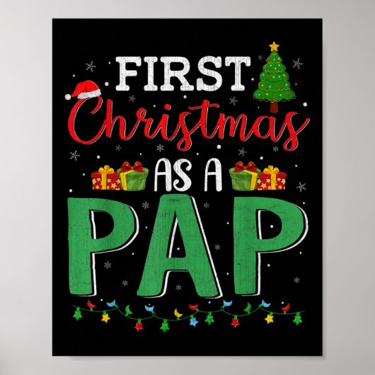 Eerste kerstkerstkerstmis met een hooglicht poster (Voorkant)