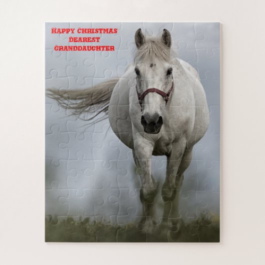 Eerste kerstkleindochter. legpuzzel (Verticaal)