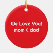 Eerste Kerstman Vliegend Vliegtuig Gepersonaliseer Keramisch Ornament (Achterkant)