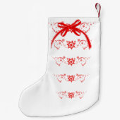 Eerste kerstman voor baby Girl op aangepaste naam Kleine Kerstsok (Achterkant)