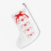 Eerste kerstman voor baby Girl op aangepaste naam Kleine Kerstsok (Achterkant (Hangend))