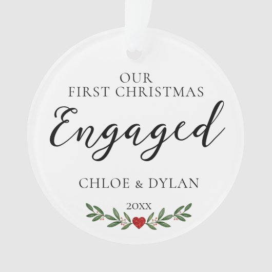 Eerste Kerstmis Aangepaste foto Keepomwille Ornament (voorkant)