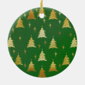 Eerste Kerstmis - Aangepaste foto voor puppy Dog Keramisch Ornament (Achterkant)