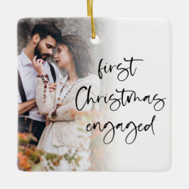 Eerste Kerstmis Aangepaste fotobedekking Keramisch Ornament