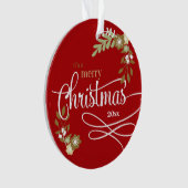 Eerste Kerstmis als Big Brother-aangepaste foto/na Ornament (voorkant)