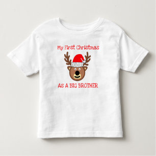 Eerste Kerstmis als Big Brother Toddler T-shirt