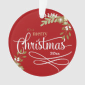 Eerste Kerstmis als Big Sister-gebruik Ornament (voorkant)