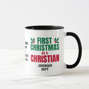 EERSTE KERSTMIS ALS CHRISTEN Nieuwe Gelovige Mok