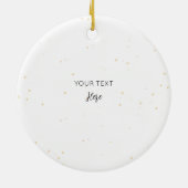 Eerste Kerstmis als een familie van drie neon draa Keramisch Ornament (Achterkant)