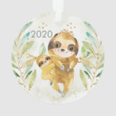 Eerste Kerstmis als een nieuwe pappa-sleuf Ornament (achterkant)