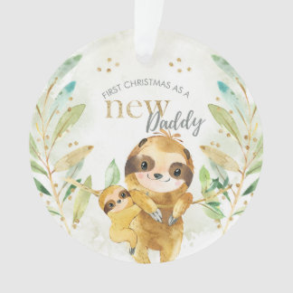 Eerste Kerstmis als een nieuwe pappa-sleuf Ornament